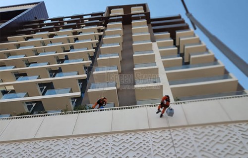 Rope Access External Building Window Cleaning Dubai